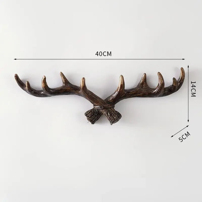Veggkrok i Vintage Stil med Antler Design 10