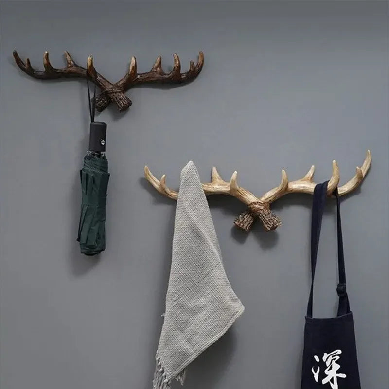 Veggkrok i Vintage Stil med Antler Design 2