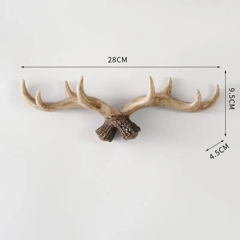 Veggkrok i Vintage Stil med Antler Design 7