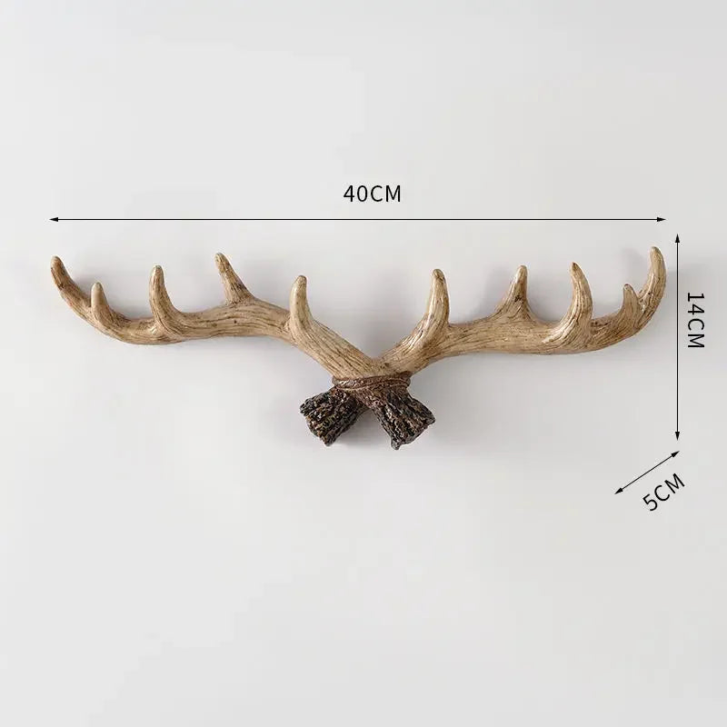 Veggkrok i Vintage Stil med Antler Design 8