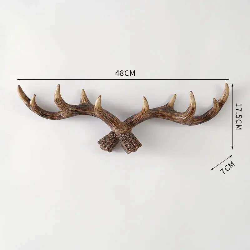 Veggkrok i Vintage Stil med Antler Design 9