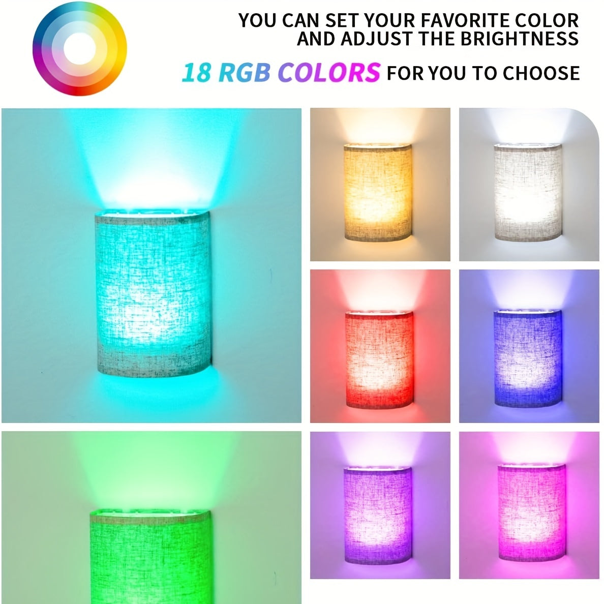 Vegglampe for Innendørs Bruk med Dimbar Funksjonalitet 4