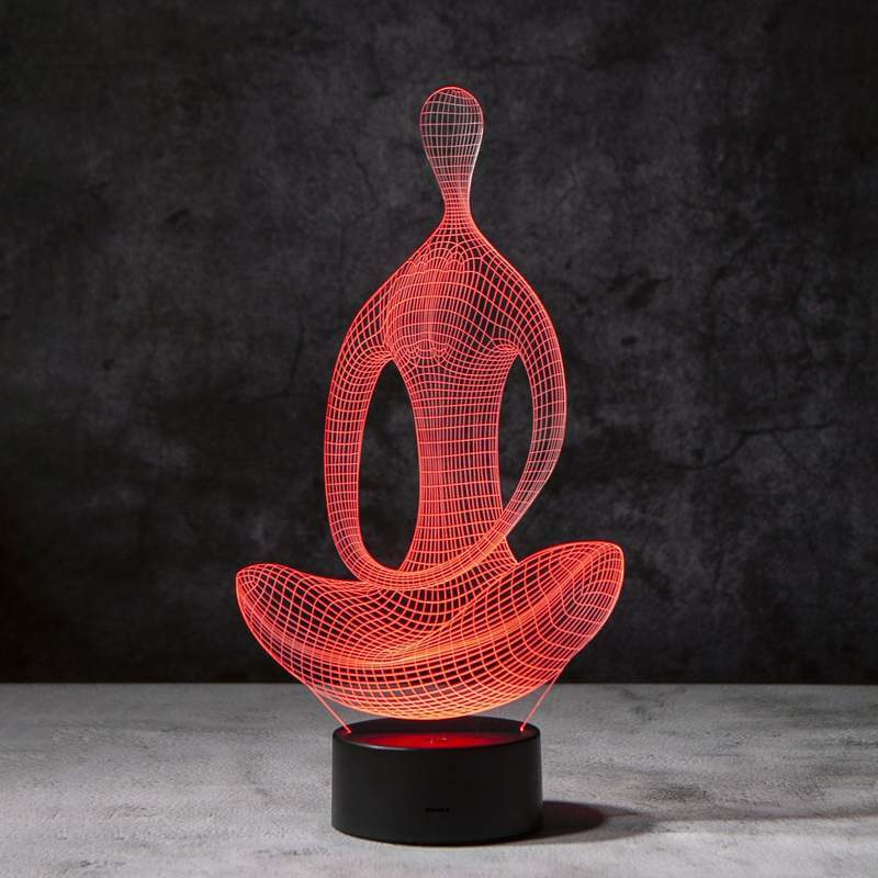 Yoga 3D Illusion Lampe