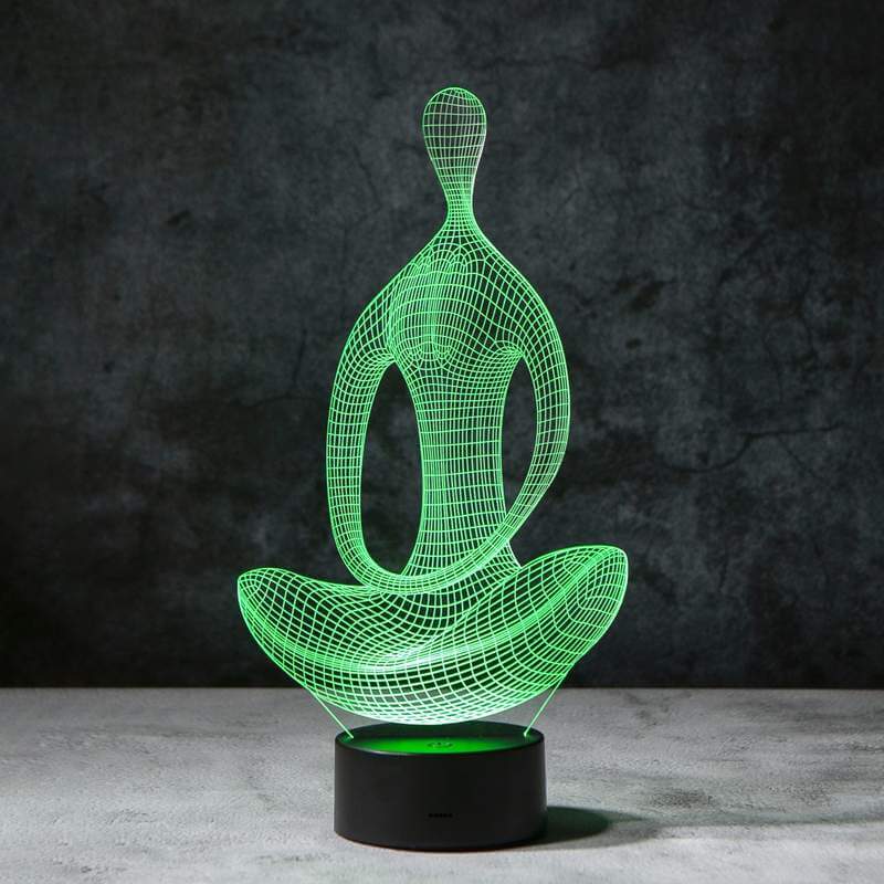 Yoga 3D Illusion Lampe