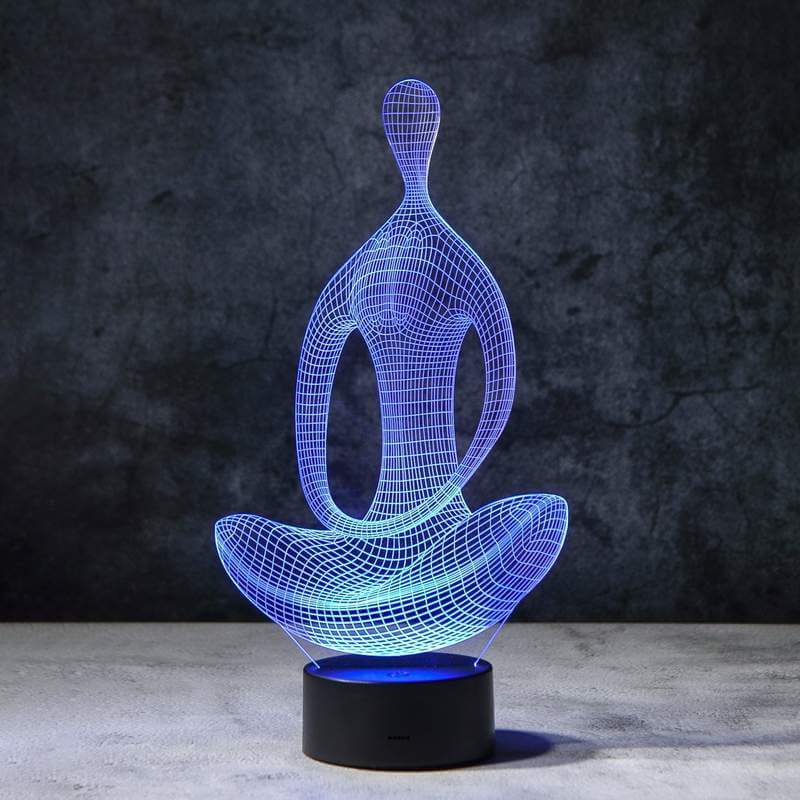 Yoga 3D Illusion Lampe