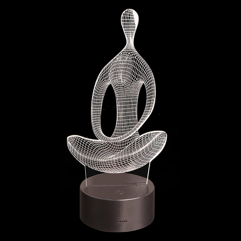 Yoga 3D Illusion Lampe