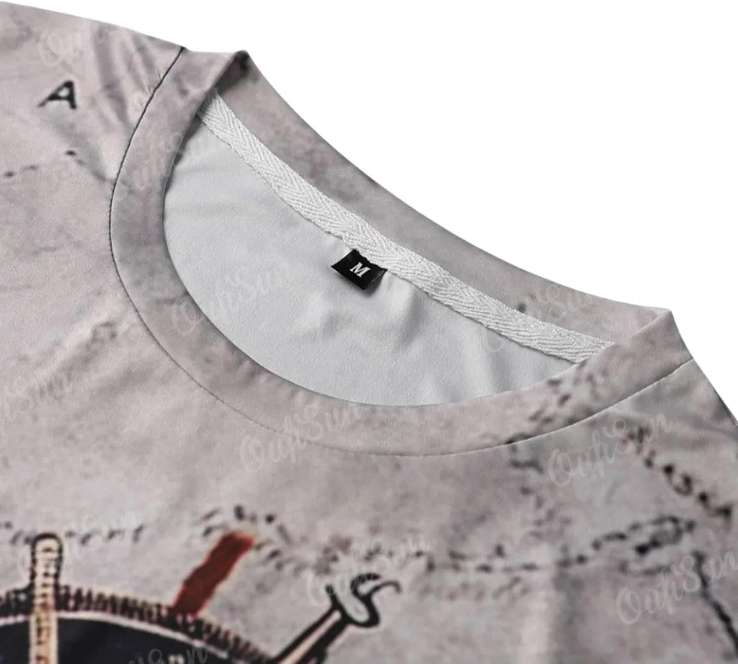 Vintage kompass-T-skjorte for menn