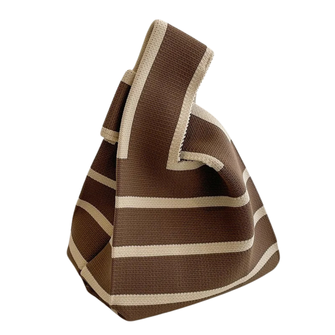 Håndlaget strikket veske for kvinner