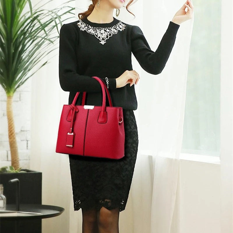 Lang PU-lærlommebok for kvinner