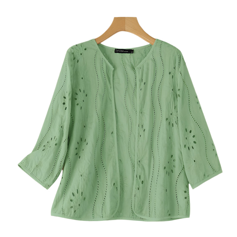 Brodert Hollow Out Vest for kvinner