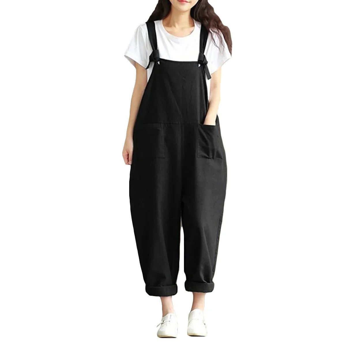 Løs Uformell Harem Jumpsuit for Kvinner