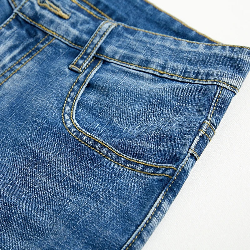 Klassiske denimshorts for menn