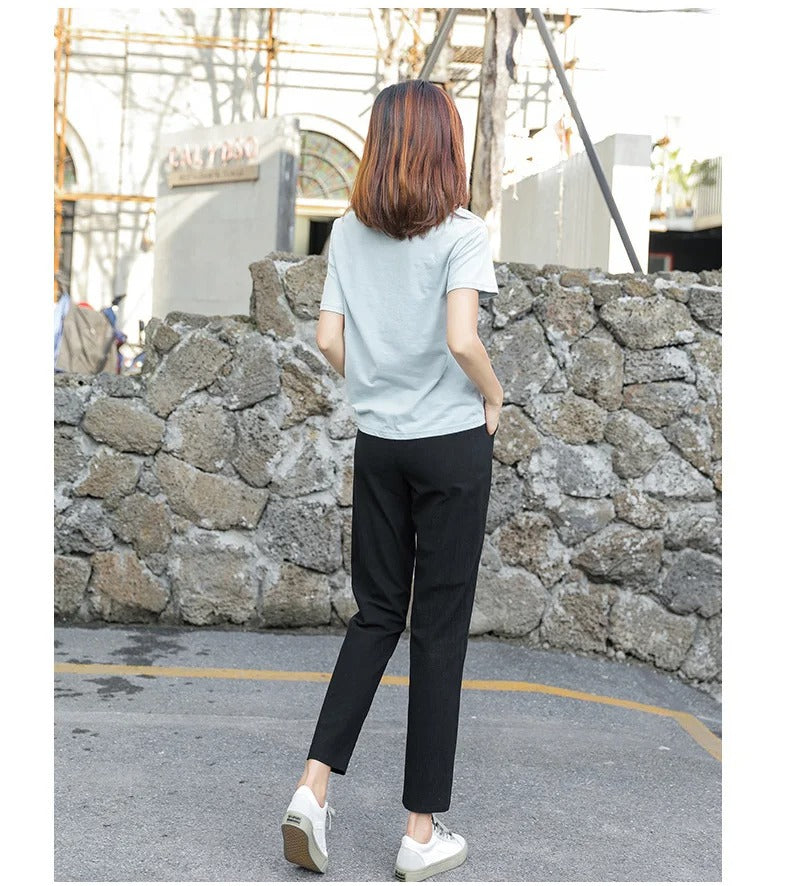 Haremsbukser med elastisk midje for kvinner