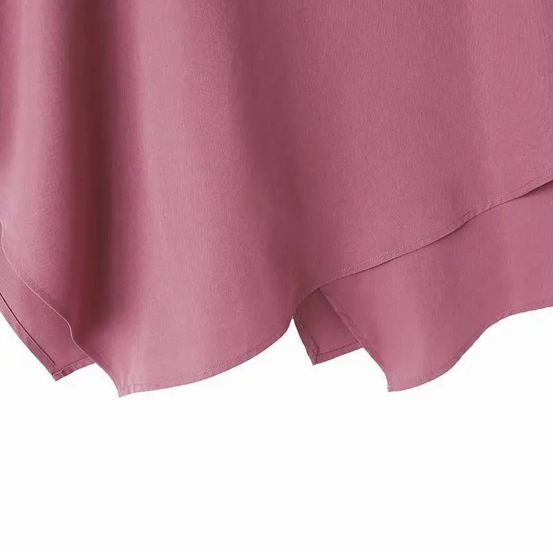 3/4-ermet bluse med volanger for kvinner