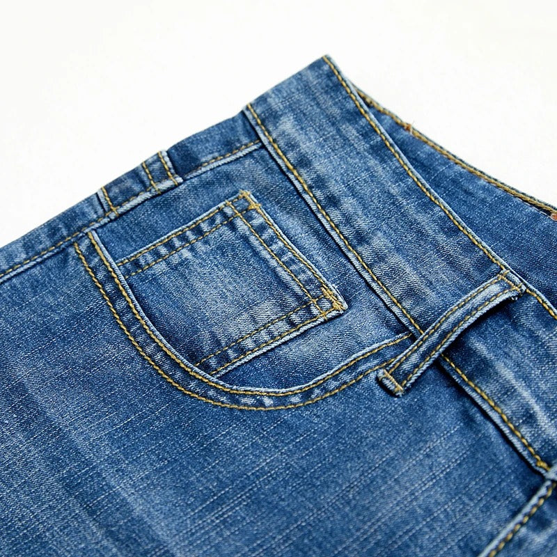 Klassiske denimshorts for menn