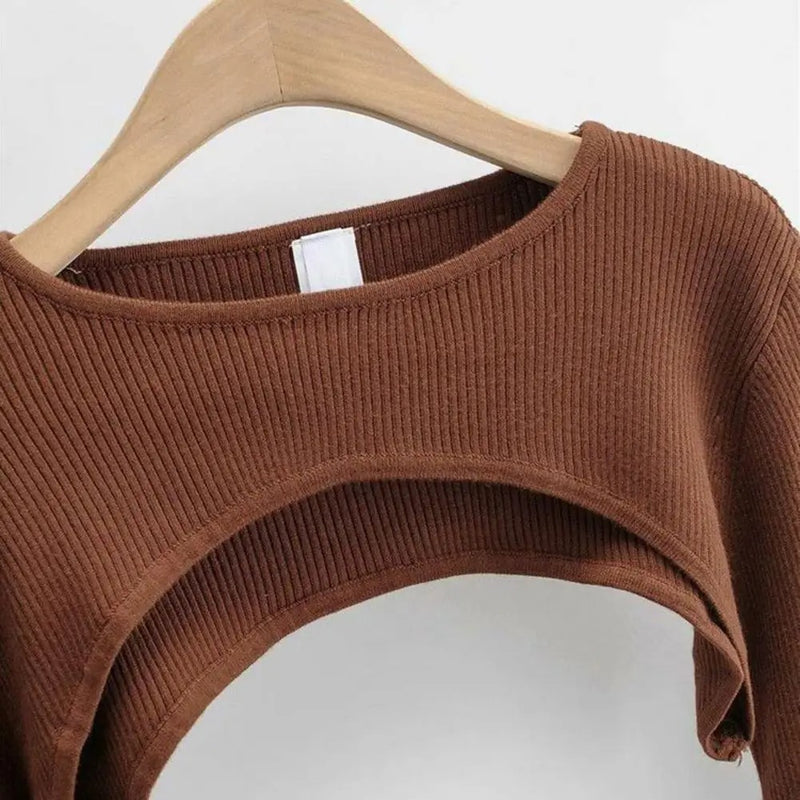 Myk strikket topp for kvinner