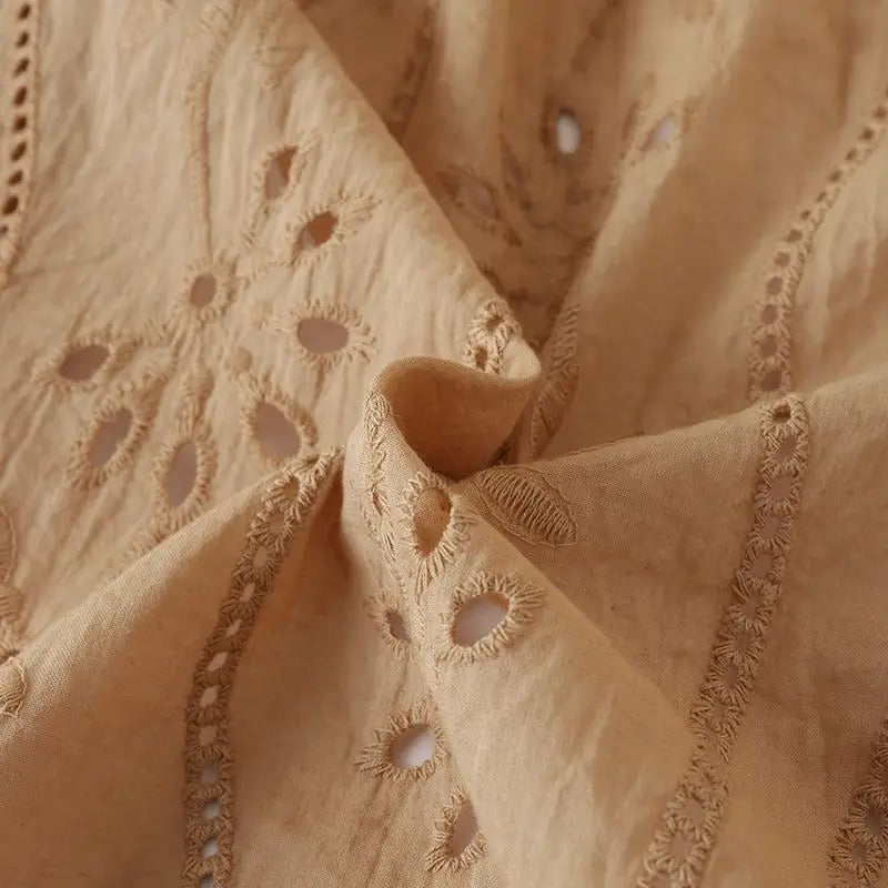 Brodert Hollow Out Vest for kvinner