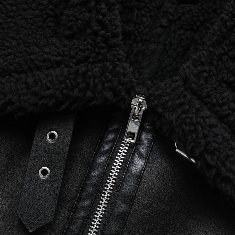 Dobbeltsidig fleecejakke for kvinner