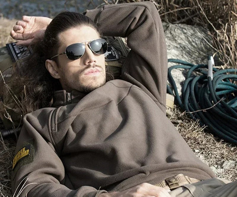 Tactical Outdoor fleecejakke for menn