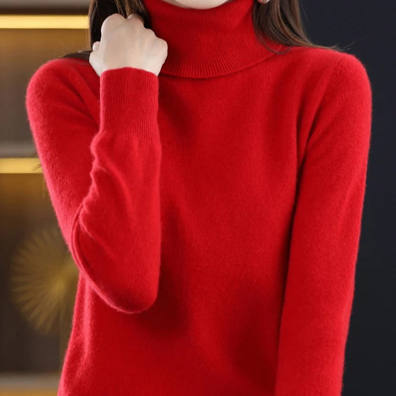 Cashmere strikket genser for kvinner