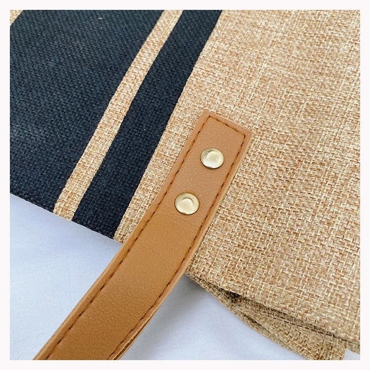 Bøtteveske i lerret for kvinner