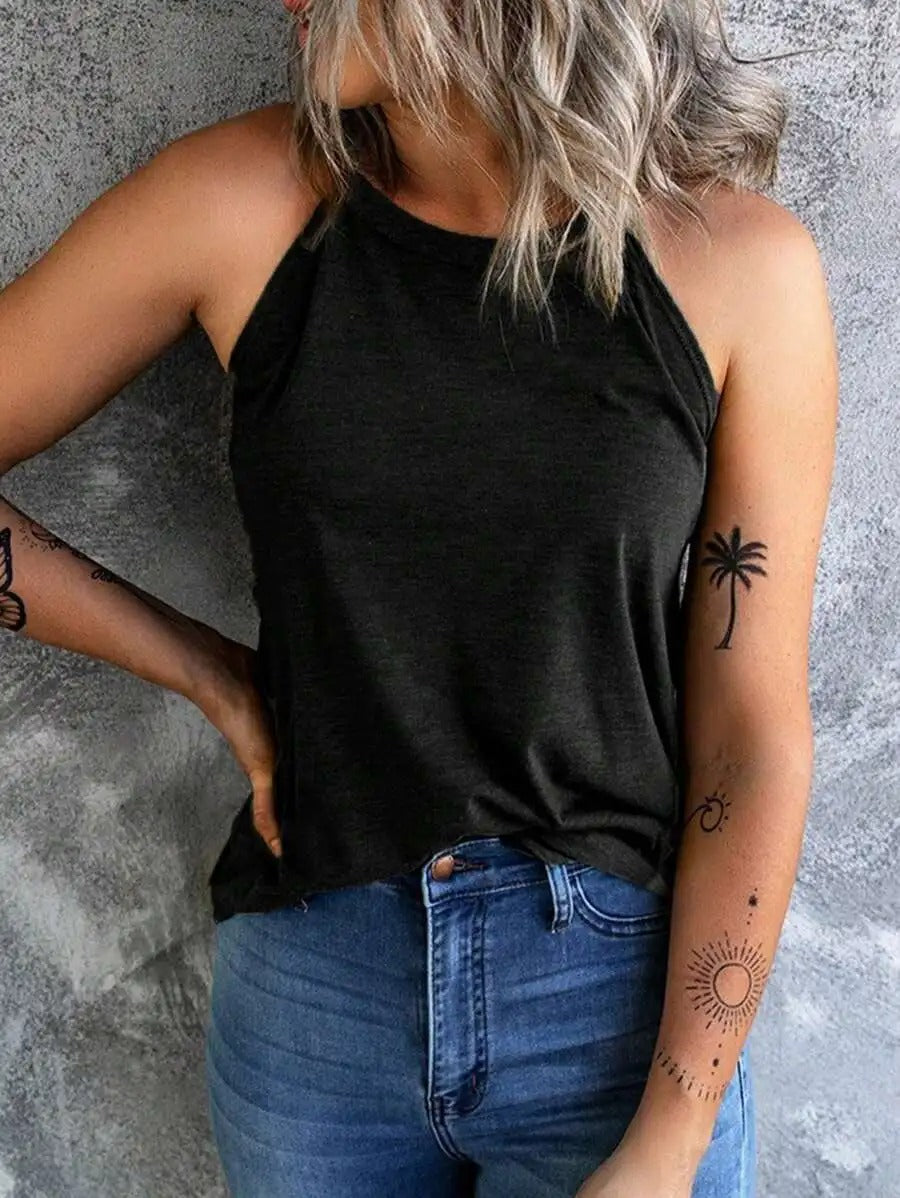 Kvinne Halternecker Tanktop