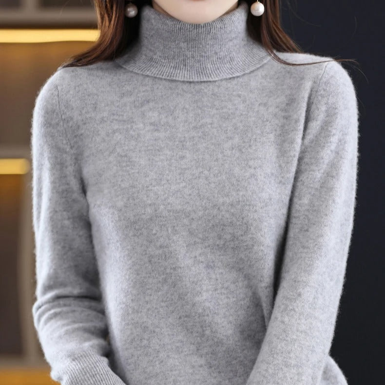 Cashmere strikket genser for kvinner