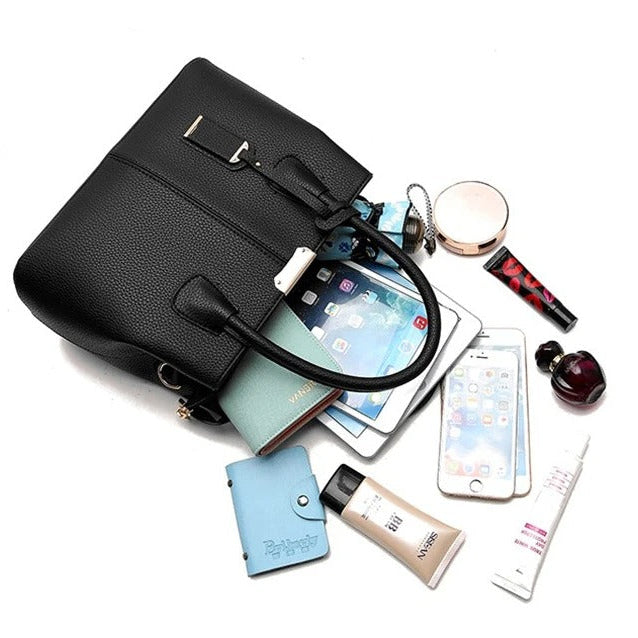 Lang PU-lærlommebok for kvinner