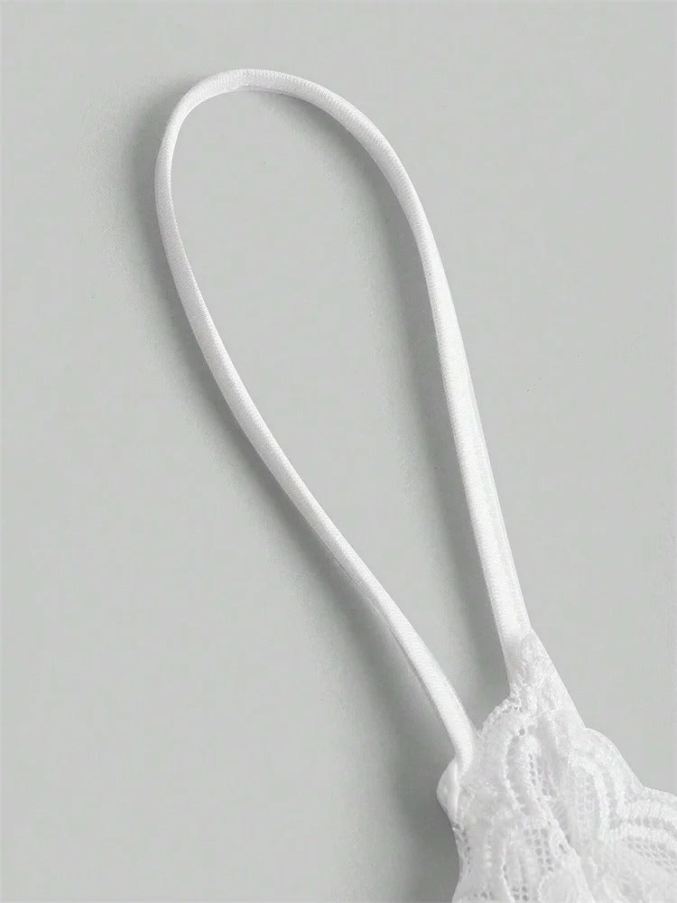 Dame kontrast blonde sløyfe Front Crop Cami Topp