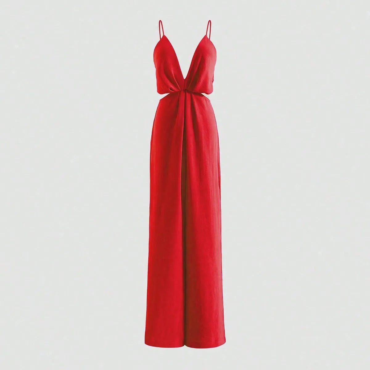 Plissert jumpsuit for kvinner