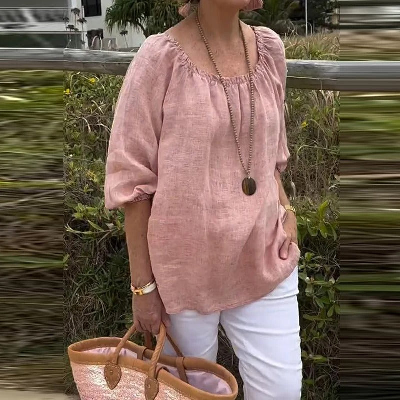 Kvinner halvermet uformelt løs bluse
