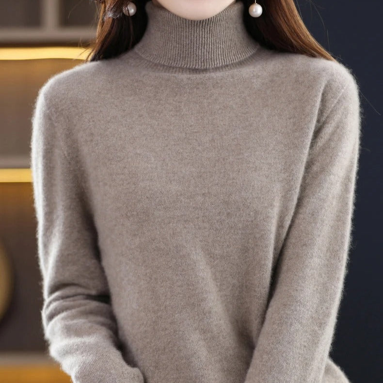 Cashmere strikket genser for kvinner