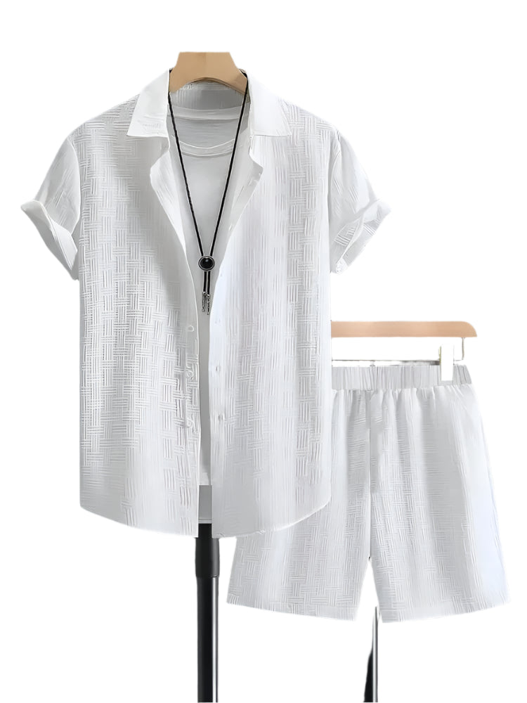 Jacquard-set i to deler for menn