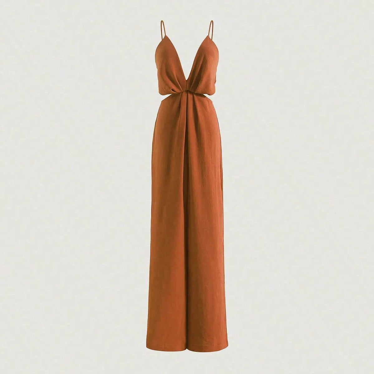 Plissert jumpsuit for kvinner