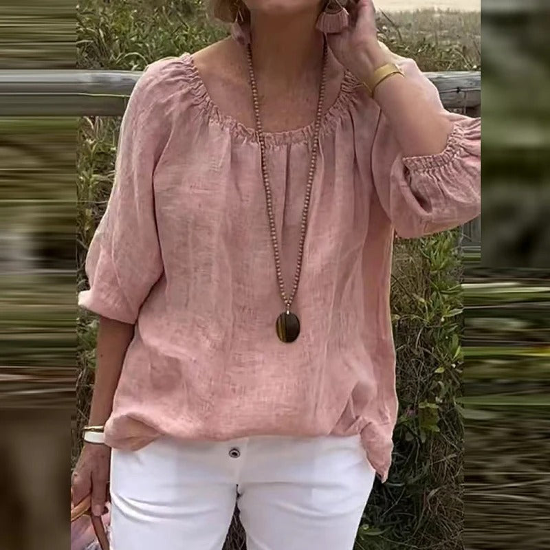 Kvinner halvermet uformelt løs bluse