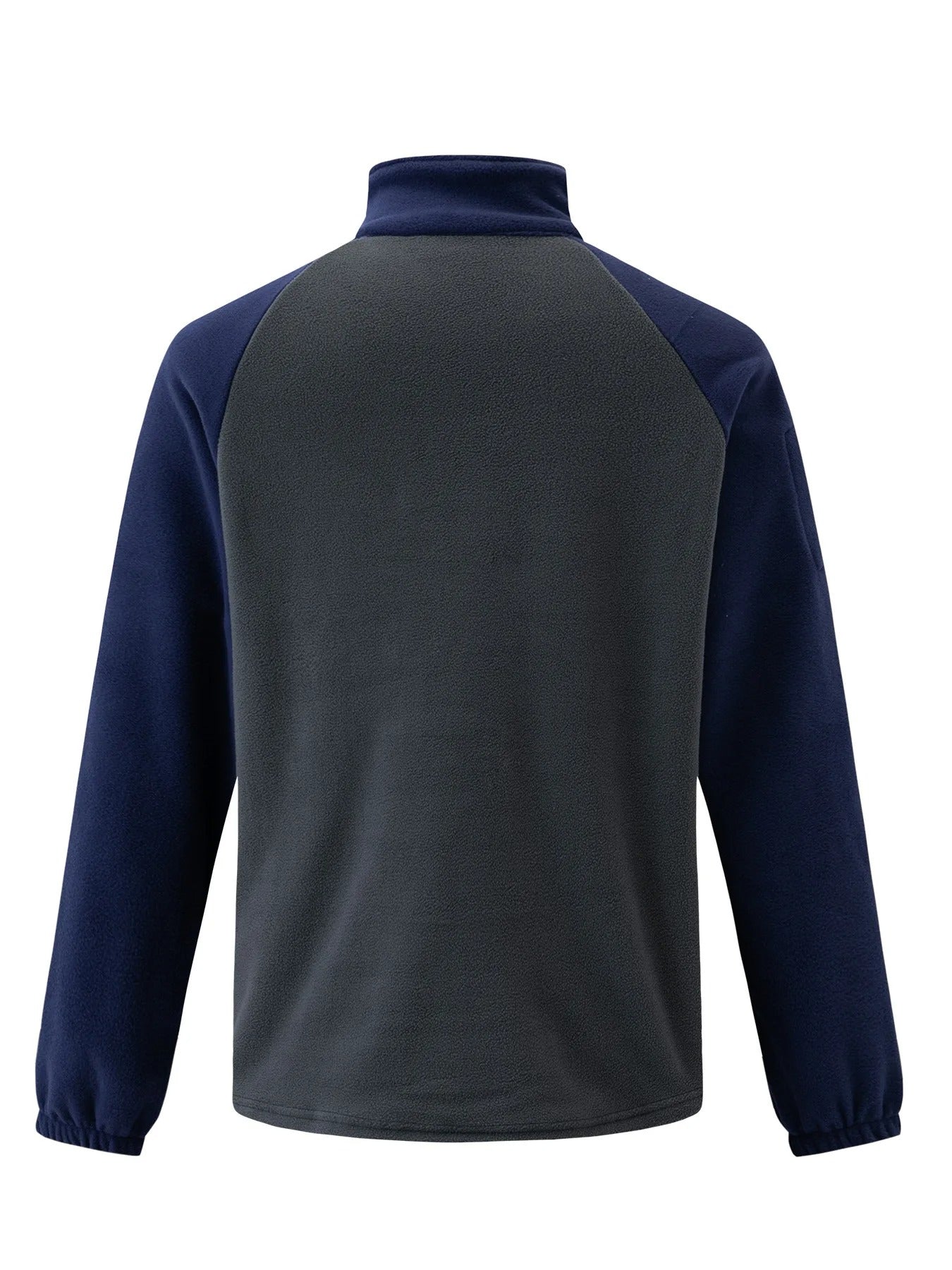 Fleece-genser med ermelommer for menn