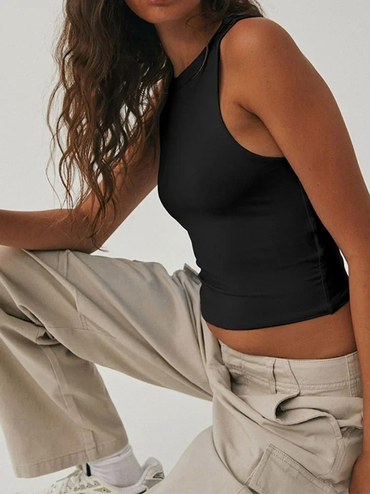 Ermeløs Slim Fit Sportsvest for kvinner