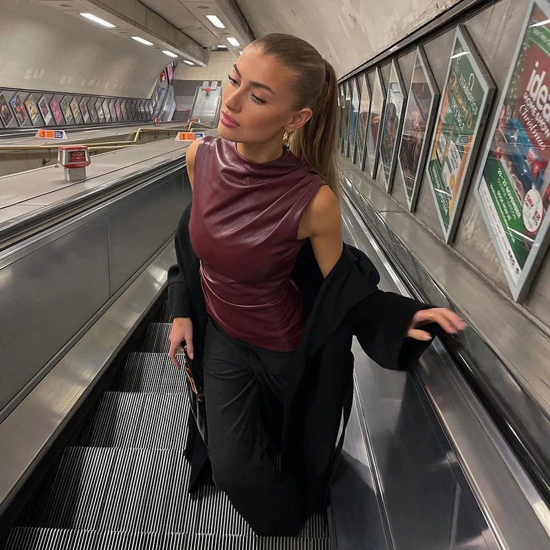 Ermeløs Bodycon Casual Tank-topp for kvinner