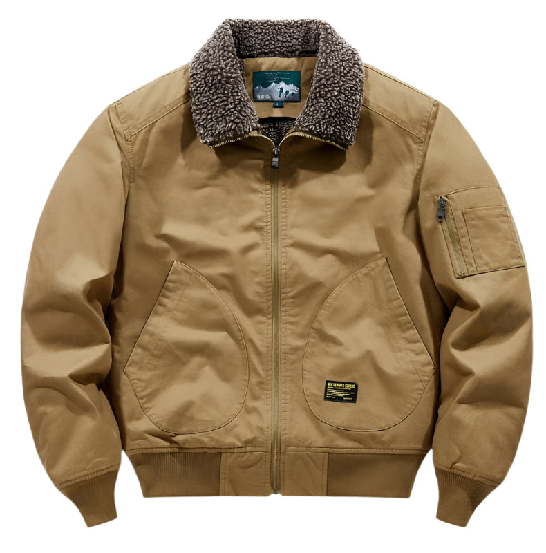 Lammeullsjakke til herre