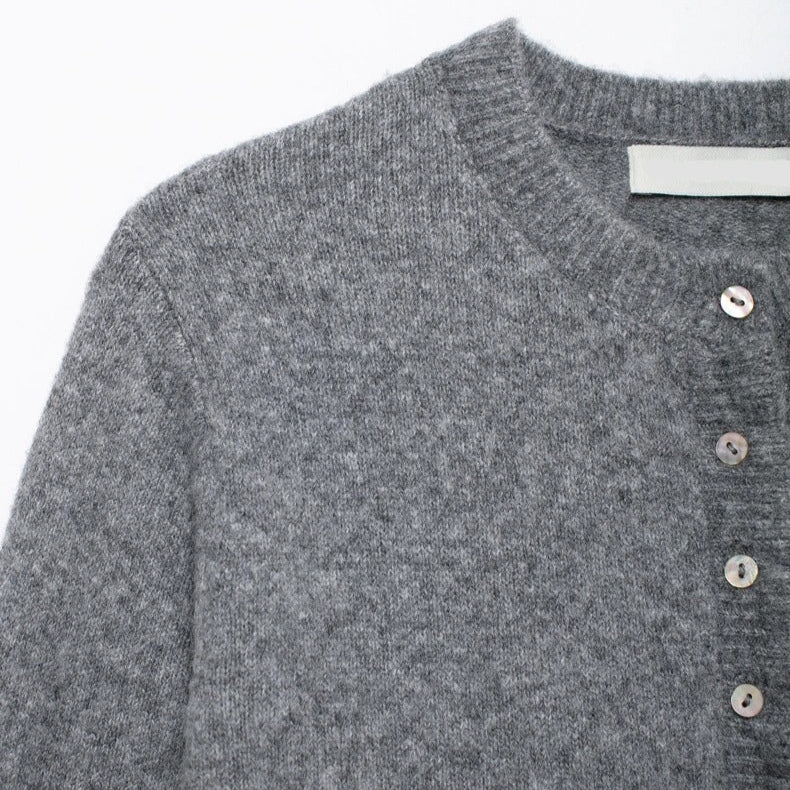 Teksturert strikket cardigan for kvinner