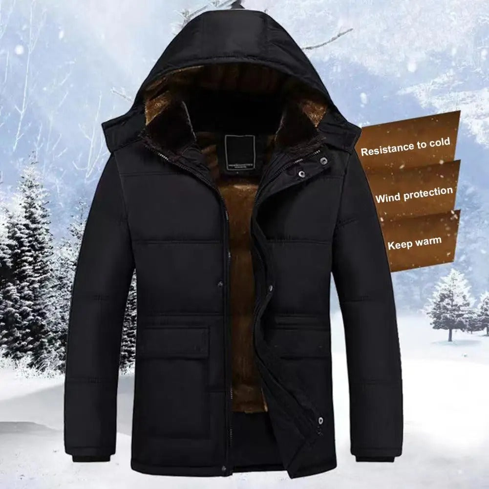 Vindtett hettejakke for menn