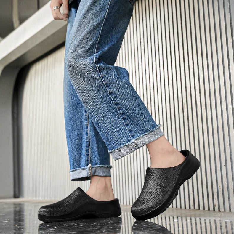 Sklisikre kokk arbeidssko for menn