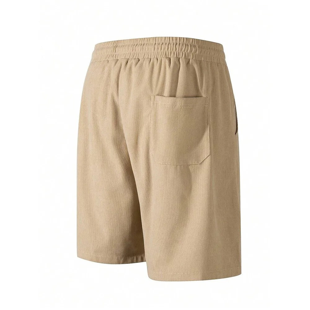 Corduroy-shorts for menn