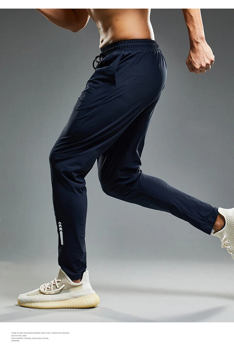 Elastiske joggebukse for menn