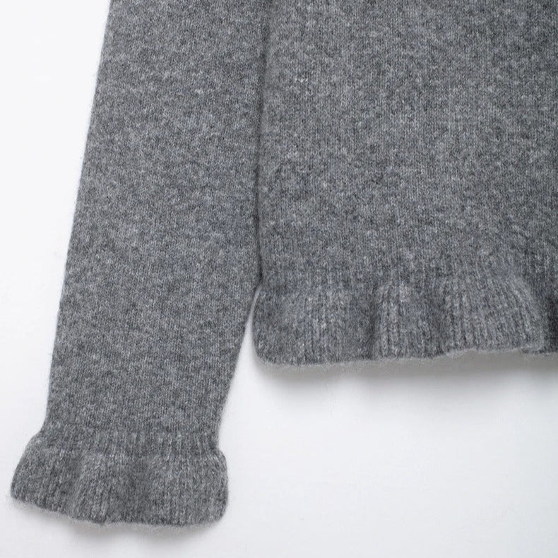 Teksturert strikket cardigan for kvinner