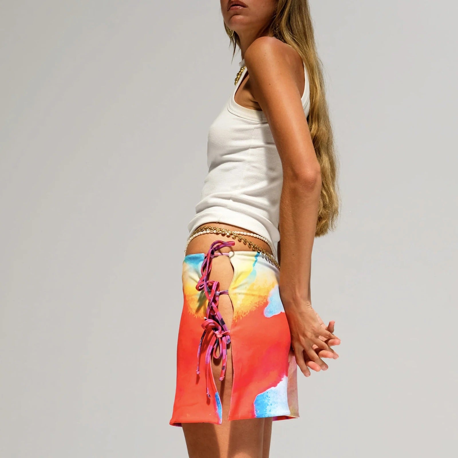 Tie-Dye Bodycon-skjørt for kvinner
