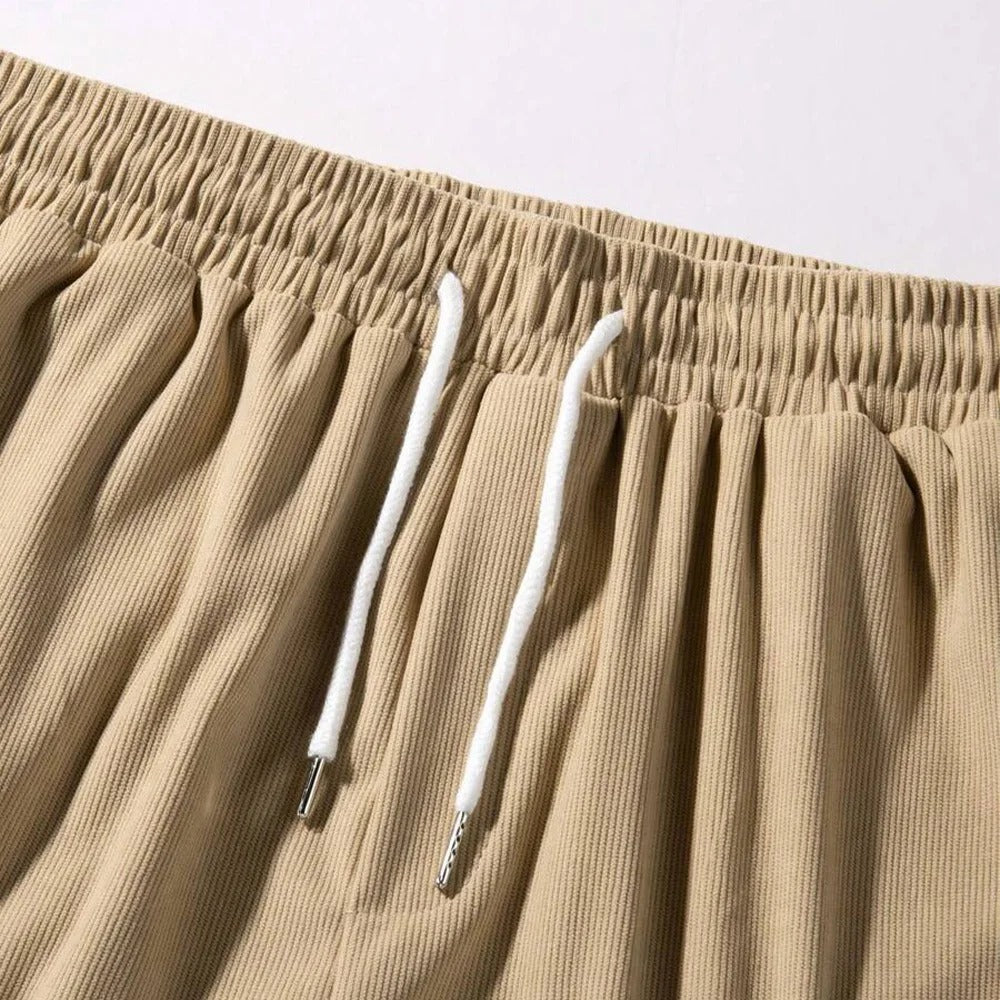Corduroy-shorts for menn