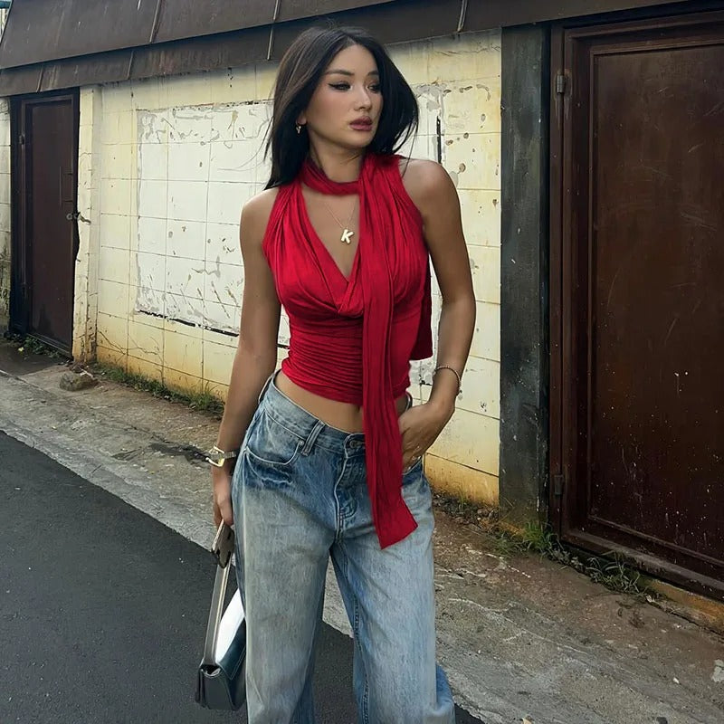 Bandage Slim Fit Tank Top for kvinner