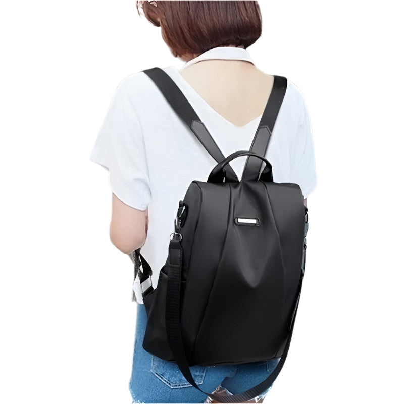 Vanntett nylon ryggsekk for kvinner