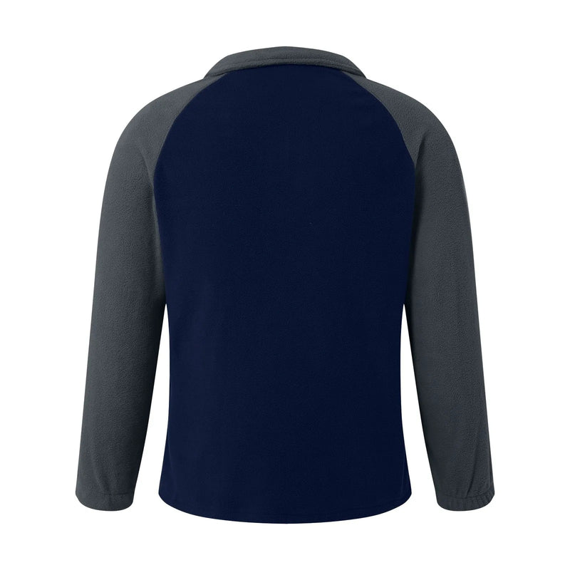 Fleece-genser med ermelommer for menn